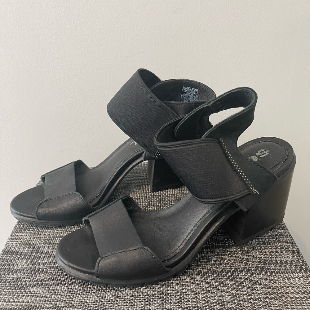 Sorel Black Sandals